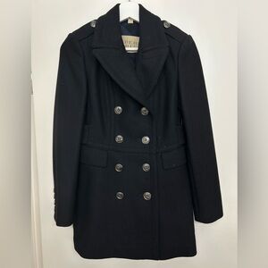 Burberry Navy Double-Breasted Trench Coat US size 2